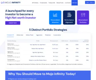 Mojoinfinity.com(HNI Asset advisory service) Screenshot