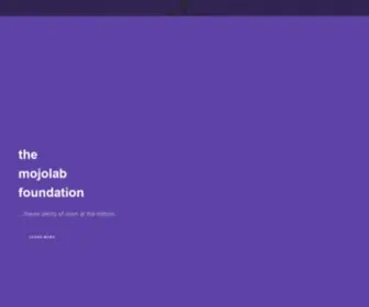 Mojolab.org(The Mojolab Foundation) Screenshot