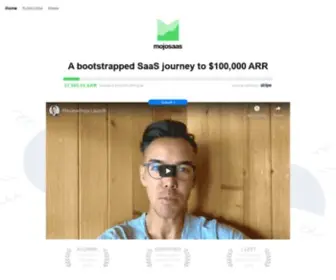 Mojosaas.com(A bootstrapped SaaS journey to $100) Screenshot