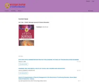 Mojose.net(Mosogar Journal of Science Education) Screenshot