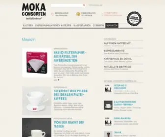 Mokaconsorten.com(Ein gemeinsames schreibprojekt) Screenshot