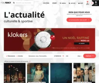 Mokaddict.com(Agenda, culture, sport, Savoie, Haute-Savoie, Suisse) Screenshot