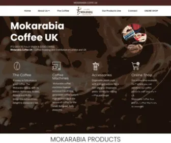 Mokarabia.co.uk(IT’S EASY TO FULLY ENJOY A GOOD COFFEE. Mokarabia Coffee UK) Screenshot