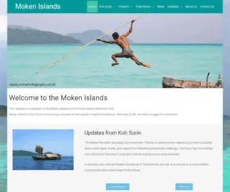 Mokenislands.com(The Moken of Surin) Screenshot