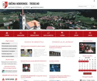 Mokronog-Trebelno.si(Občina Mokronog) Screenshot