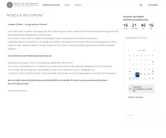 Moksha-Movement.com(Unsere Vision) Screenshot