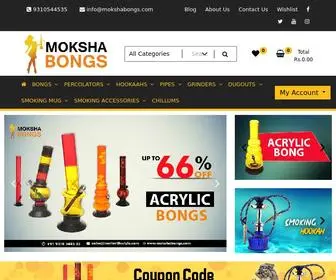 Mokshabongs.com(Best Online Smoke Shop/Headshop India) Screenshot