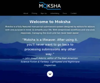 Moksha.io(The Moksha Submissions System) Screenshot