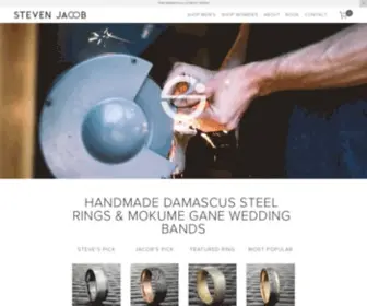 Mokume.com(Damascus Steel and Mokume Gane Wedding Rings) Screenshot