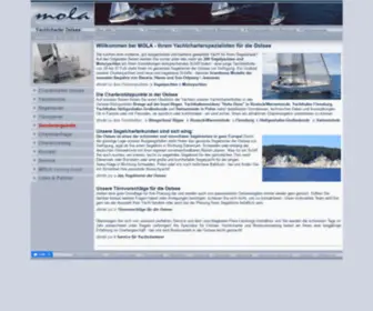 Mola-Yachtcharter-Ostsee.de(Yachtcharter Ostsee) Screenshot