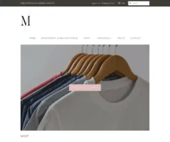 Molainc.com(Quality apparel manufacturer based in Los Angeles) Screenshot