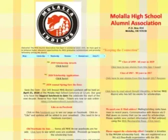 Molalla-Alumni.org(Molalla High School Alumni Association) Screenshot