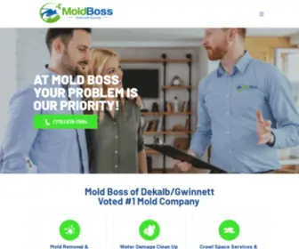 Moldbossdg.com(Mold Boss of Gwinnett County) Screenshot