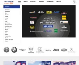 Moldegom.com.ar(Fabricantes de piezas de caucho) Screenshot