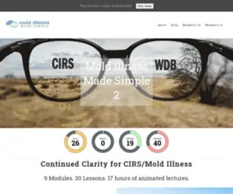 Moldillnessmadesimple.com(Patient and practitioner course for Chronic Inflammatory Response Syndrome (CIRS)) Screenshot