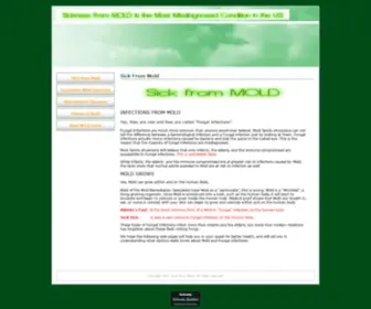 Moldsick.com(Sick From Mold Toxic Mold Black Mold Can Make you Sick) Screenshot