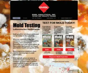Moldtesting.com(Mold Testing in Homes and Buildings) Screenshot