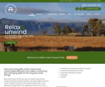 Molecreek.net.au(Mole Creek Caravan Park) Screenshot