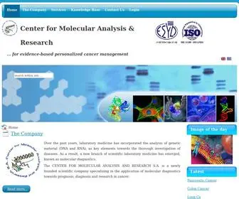 Molecular-View.com(The CENTER FOR MOLECULAR ANALYSIS AND RESEARCH S.A) Screenshot