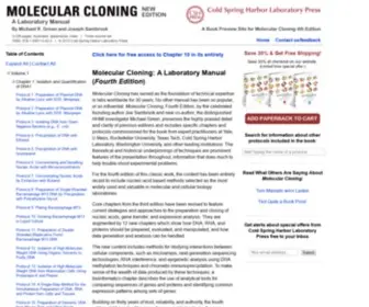 Molecularcloning.com(Molecular Cloning) Screenshot
