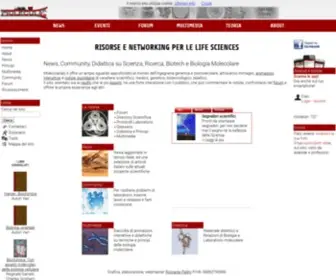 Molecularlab.it(Risorse e Networking per le Life Sciences) Screenshot
