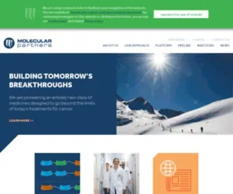 Molecularpartners.com(Building tomorrow) Screenshot