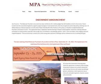 Molecularpsychiatry.net(Molecular Psychiatry Association) Screenshot