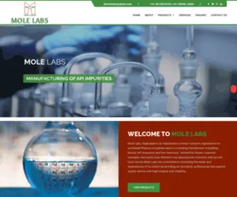 Molelabs.in(Mole Labs Impurities manufacturer and Suppliers In Hyderabad) Screenshot