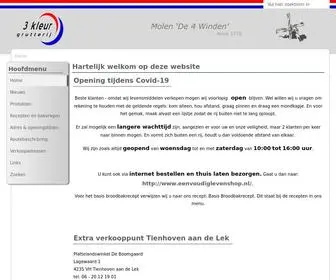 Molendevierwinden.nl(Drie Kleur Grutterij) Screenshot