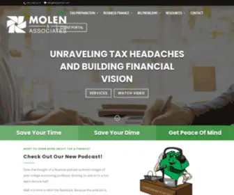 Molentax.com(Tax Preparation in Houston) Screenshot