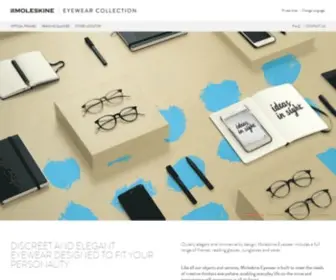 Moleskine-Eyewear.com(Moleskine Eyewear) Screenshot