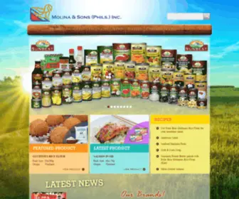 Molinaandsons.com(Molina & Sons (PHILS.) Inc) Screenshot