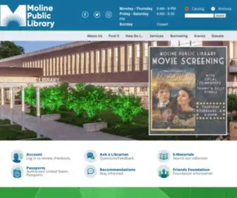 Molinelibrary.com(Moline Library) Screenshot