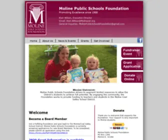 Molinepsf.org(Moline Public Schools Foundation) Screenshot