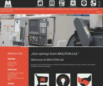 Moliton.com(Moliton Ltd. primarily manufactures assemblies made of machined components. Our main product) Screenshot