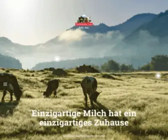 Molkerei-BGL.de(Einzigartige Milch hat ein einzigartiges Zuhause) Screenshot