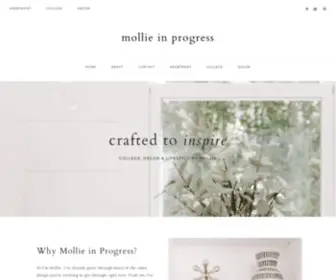 Mollieinprogress.com(Mollie in progress) Screenshot