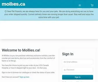 Mollies.ca(Mollie's) Screenshot