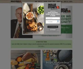 Molliestones.com(Mollie Stone's Markets) Screenshot