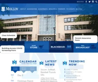 Molloyhs.org(Molloy High School) Screenshot