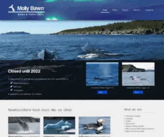 Mollybawn.com(Molly Bawn Whale & Puffin Tours) Screenshot