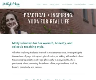 Mollykitchen.com(Molly Kitchen Yoga) Screenshot