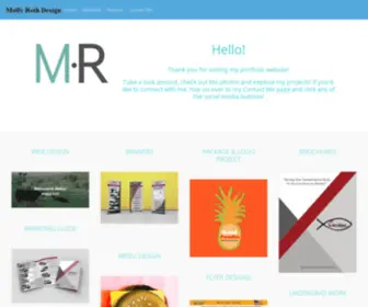 Mollymurraydesign.com(Graphic Designer) Screenshot
