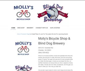 Mollysbicycleshop.com(Molly's Bicycle Shop and Blind Dog Brewery) Screenshot