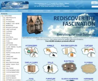 Mollysminis.com(Home Page Mollys Minis for dollhouse miniatures) Screenshot