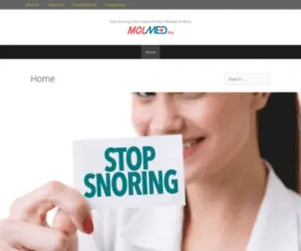 Molmed.org(Stop Snoring Product Reviews & Guide) Screenshot
