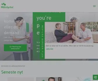 Molnlycke.dk(En globalt førende virksomhed inden for medicinske løsninger) Screenshot