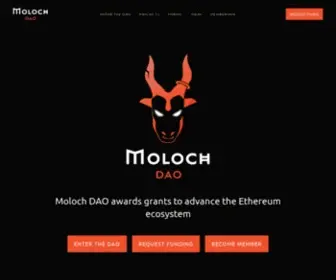 Molochdao.com(Moloch DAO) Screenshot