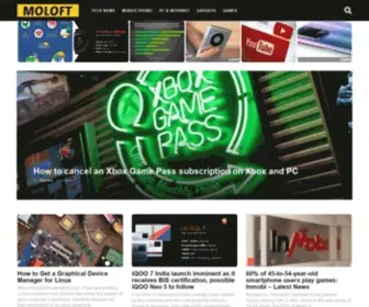 Moloft.net(Tech News Aggregator) Screenshot