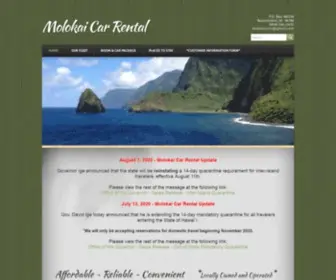 Molokaicars.com(Molokai Car Rental) Screenshot